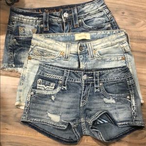 Lot of 3 pairs of jean shorts